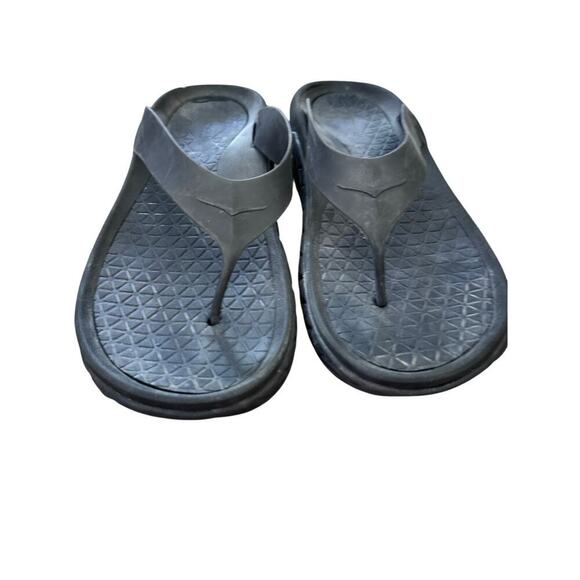 Hoka One One Men's Black Recovery Flip-Flop Sandals Size 14 - Picture 3 of 8